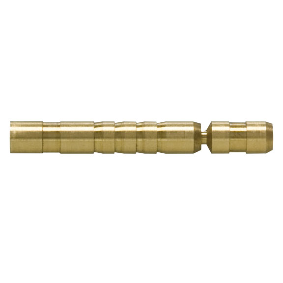Easton Archery Brass HIT insert is 75 or 50 grains by using a break off design. Will fit any of Easton's 5mm, X, or .204 arrows. A great way to bump not only the arrows weight but FOC