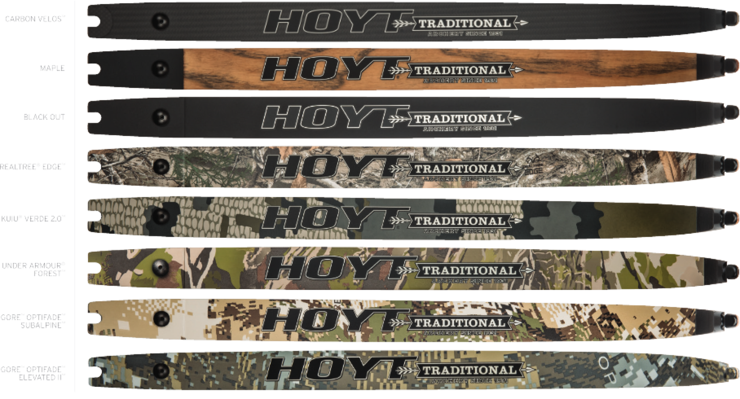 Hoyt Satori Limbs Traditional Limbs ILF limbs the color options for the satori limbs