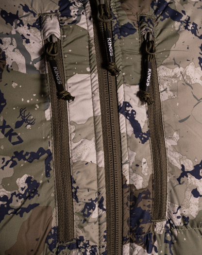 King's Camo Down Transition Hooded Hunting Jacket