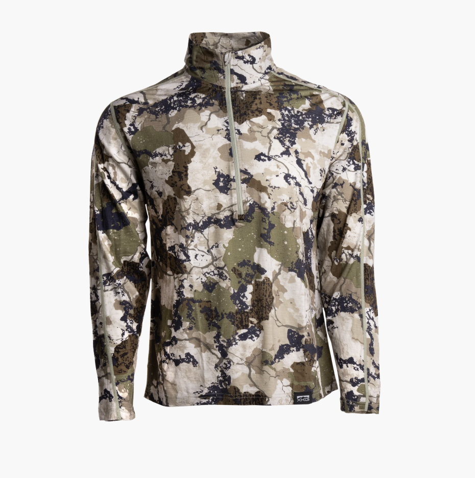 King's Camo Foundation 150 Merino 1/4 Zip Tee