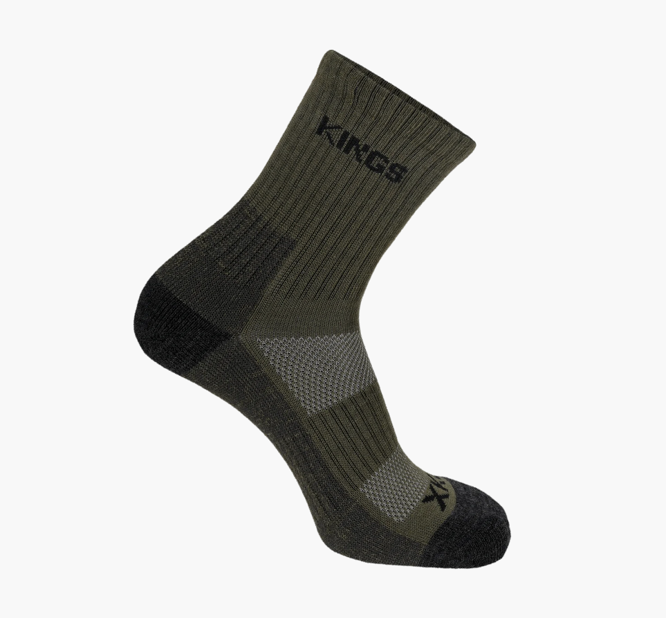 King's Camo Lightweight Merino Socks Dark Forest