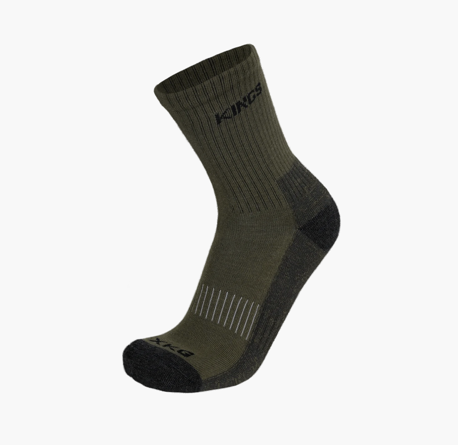 King's Camo Midweight Merino Socks Dark Forest