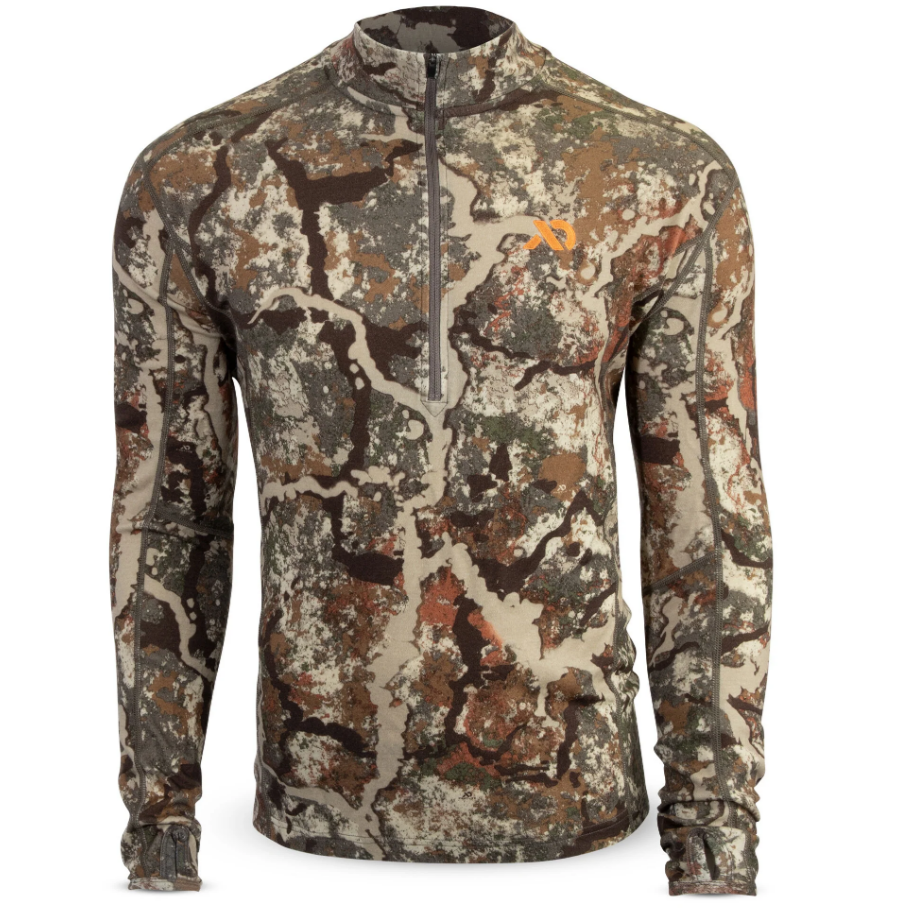 First Lite Kiln Quarter Zip midweight merino wool hunting base layer