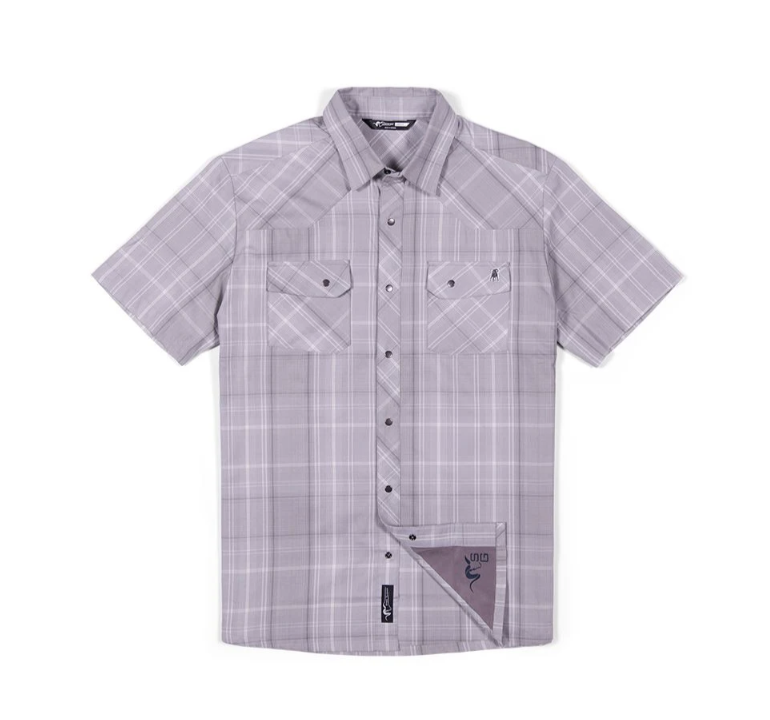 Stone Glacier Breaks Snap Shirt SS Stone Plaid
