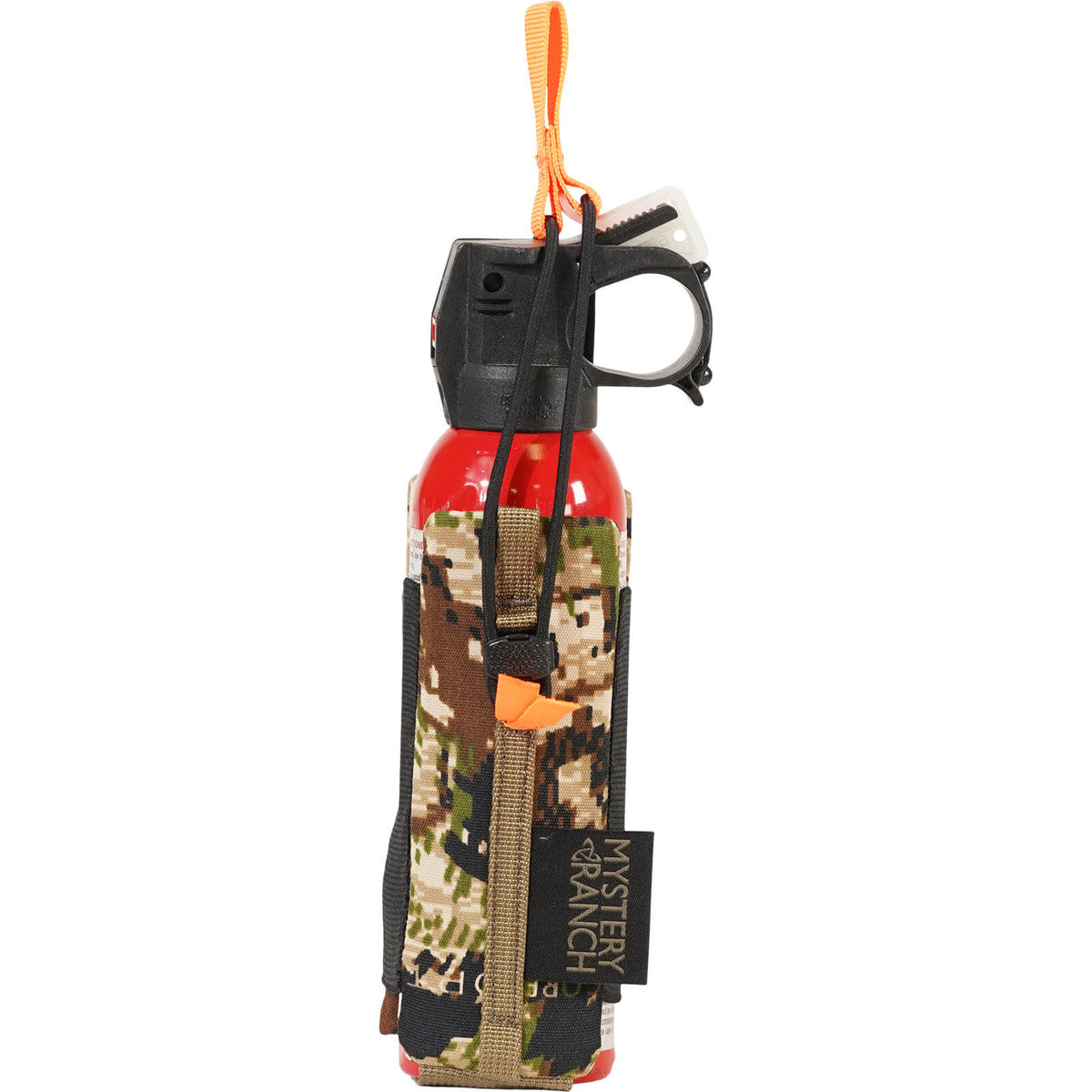 Bear Spray Holster with bear spray canister installed