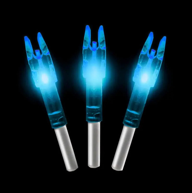 3 Pack Blue Lighted Nocks