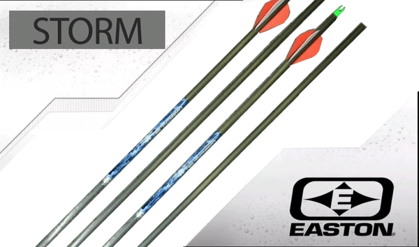 Easton Carbon Storm Factory Pre-Fletched Arrows (One Dz.)