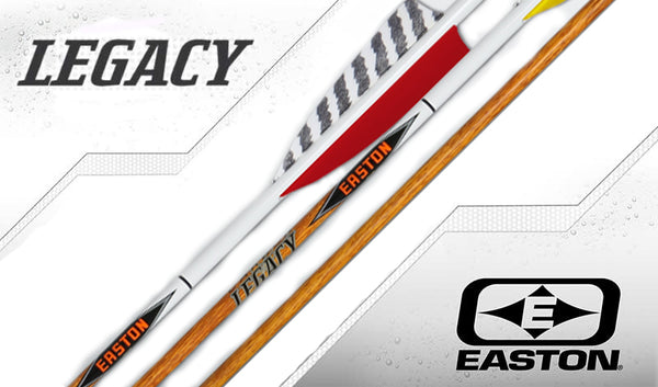 Easton Carbon Legacy Arrows Feather Fletched (6 pack)