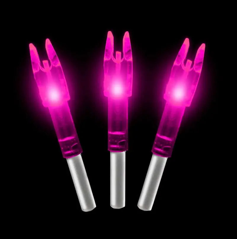 Pink Lighted nocks from Halo double take archery