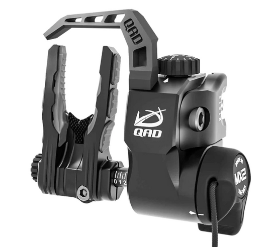 QAD Archery MX2 Arrow Rest. Fits on the integrated risers of popular bow brands like Hoyt, Mathews, Bowtech, PSE, and more