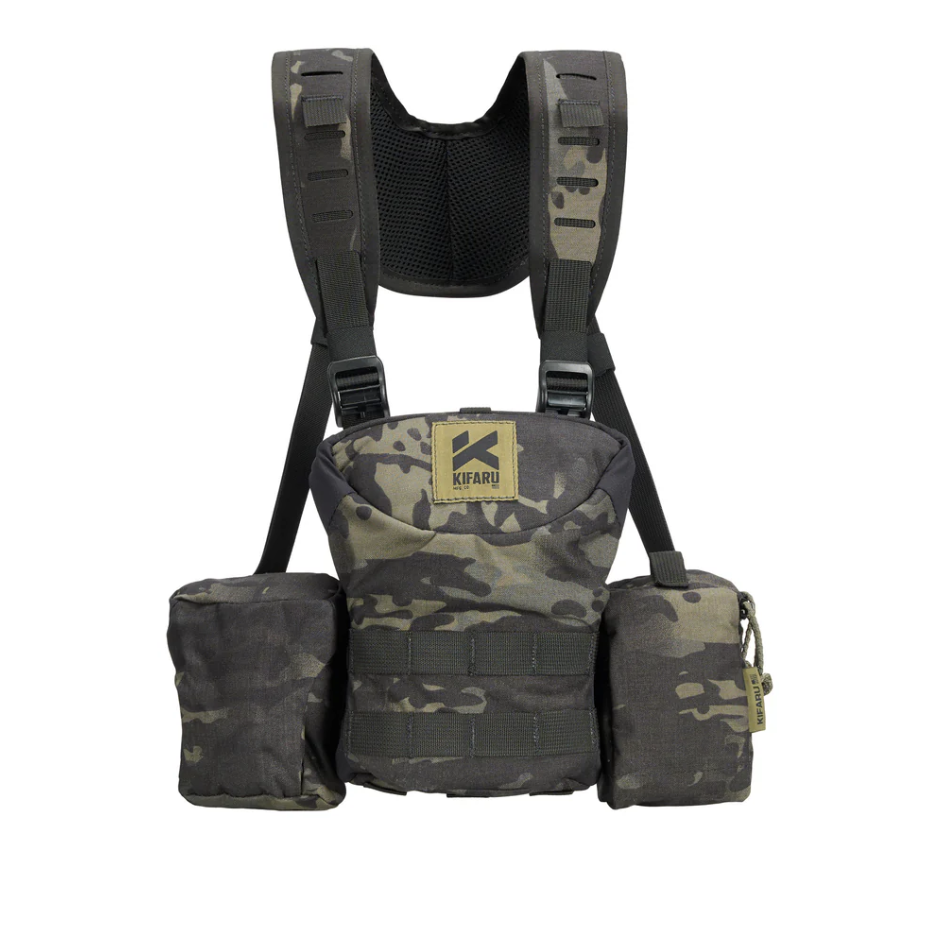 Kifaru Deluxe Bino Harness 6-pocket one-handed operation hunting binocular harness