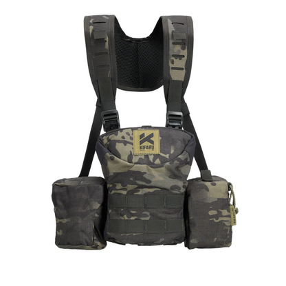Kifaru Deluxe Bino Harness 6-pocket one-handed operation hunting binocular harness