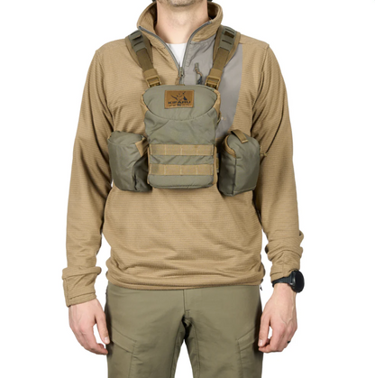 Kifaru Deluxe Bino Harness 6-pocket one-handed operation hunting binocular harness