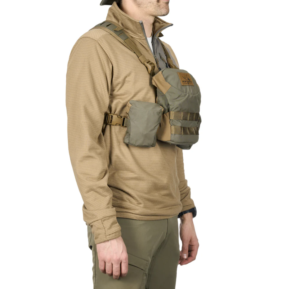 Kifaru Deluxe Bino Harness 6-pocket one-handed operation hunting binocular harness