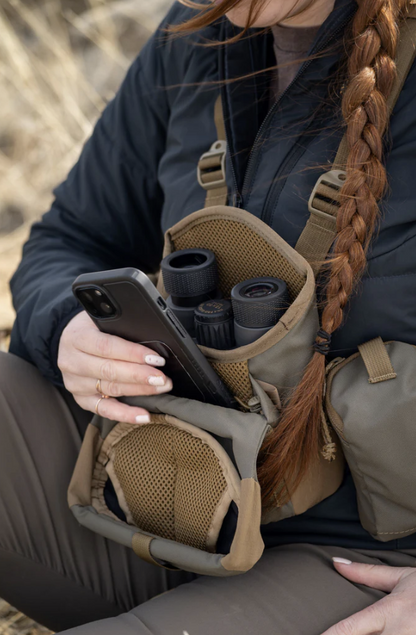 Kifaru Deluxe Bino Harness 6-pocket one-handed operation hunting binocular harness