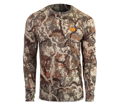 First Lite Wick Long Sleeve Crew merino hunting base layer shirt