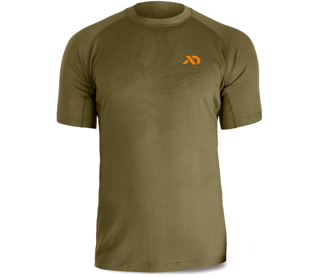 First Lite Wick Short Sleeve Crew ultralight merino hunting shirt in camo