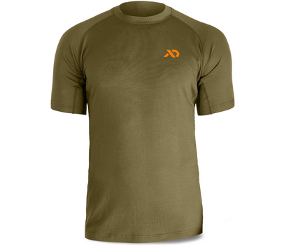 First Lite Wick Short Sleeve Crew ultralight merino hunting shirt in camo