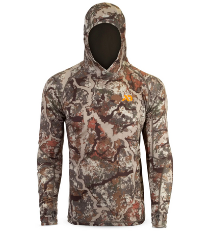 First Lite Wick Hoody ultralight merino hunting hoodie in camo