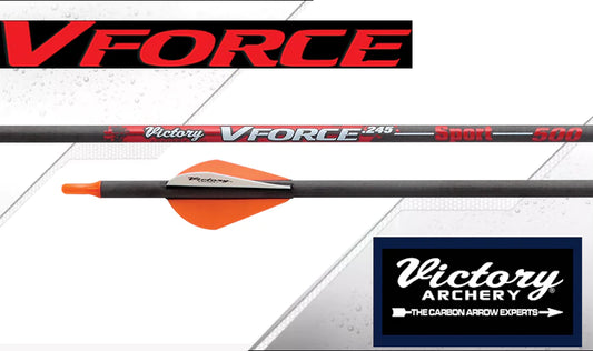 Vforce arrow by Victory Archery standard .245 diameter Sport grade
